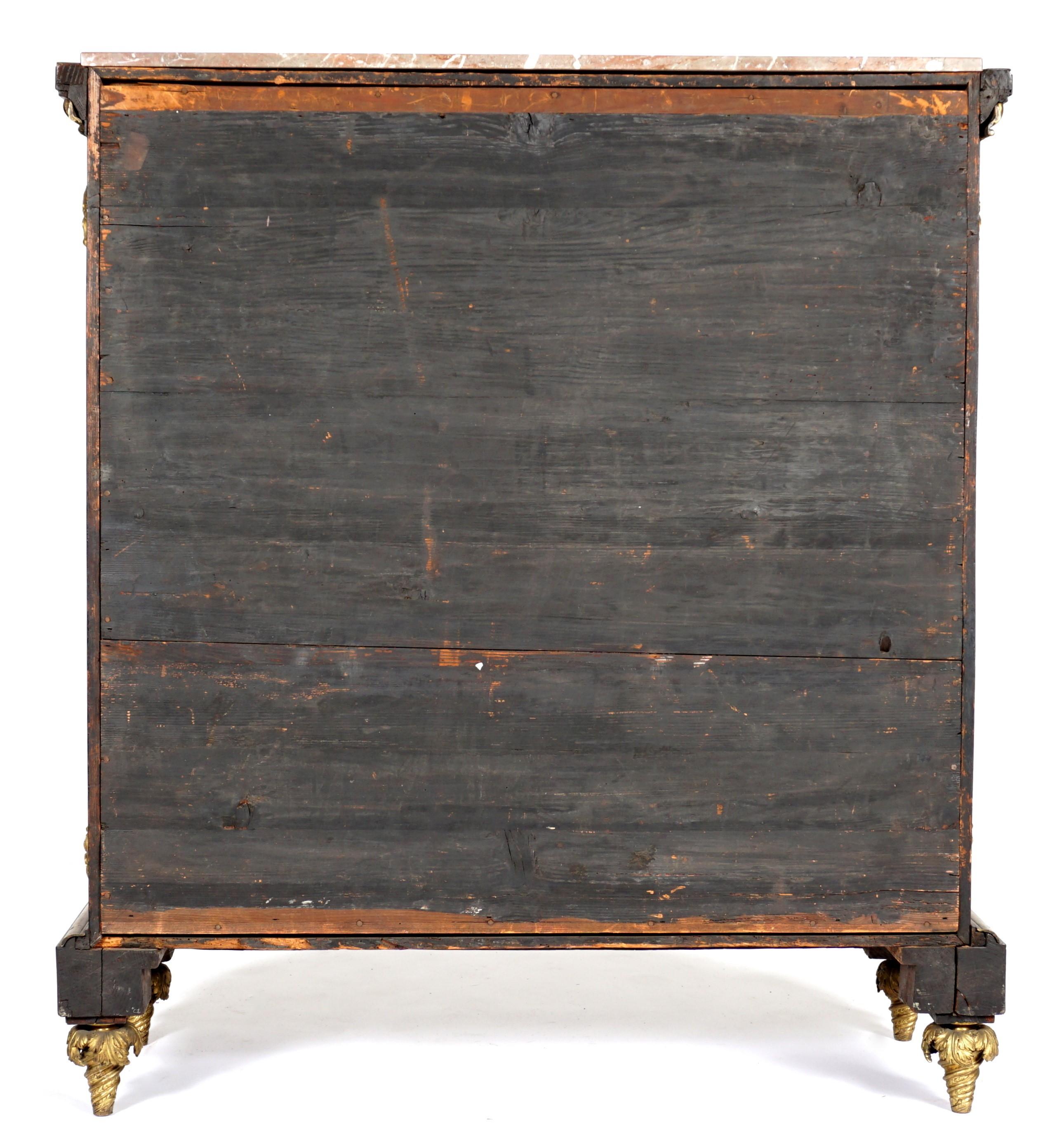 French Ormolu Mounted Inlaid Ebony and Chinese Coromandel Lacquer Cabinet 2
