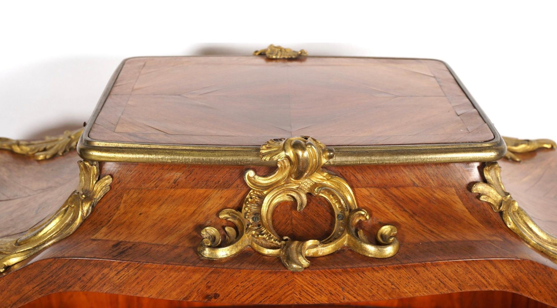 19th Century French Ormolu Mounted Cartonier - Attributed To Linke For Sale