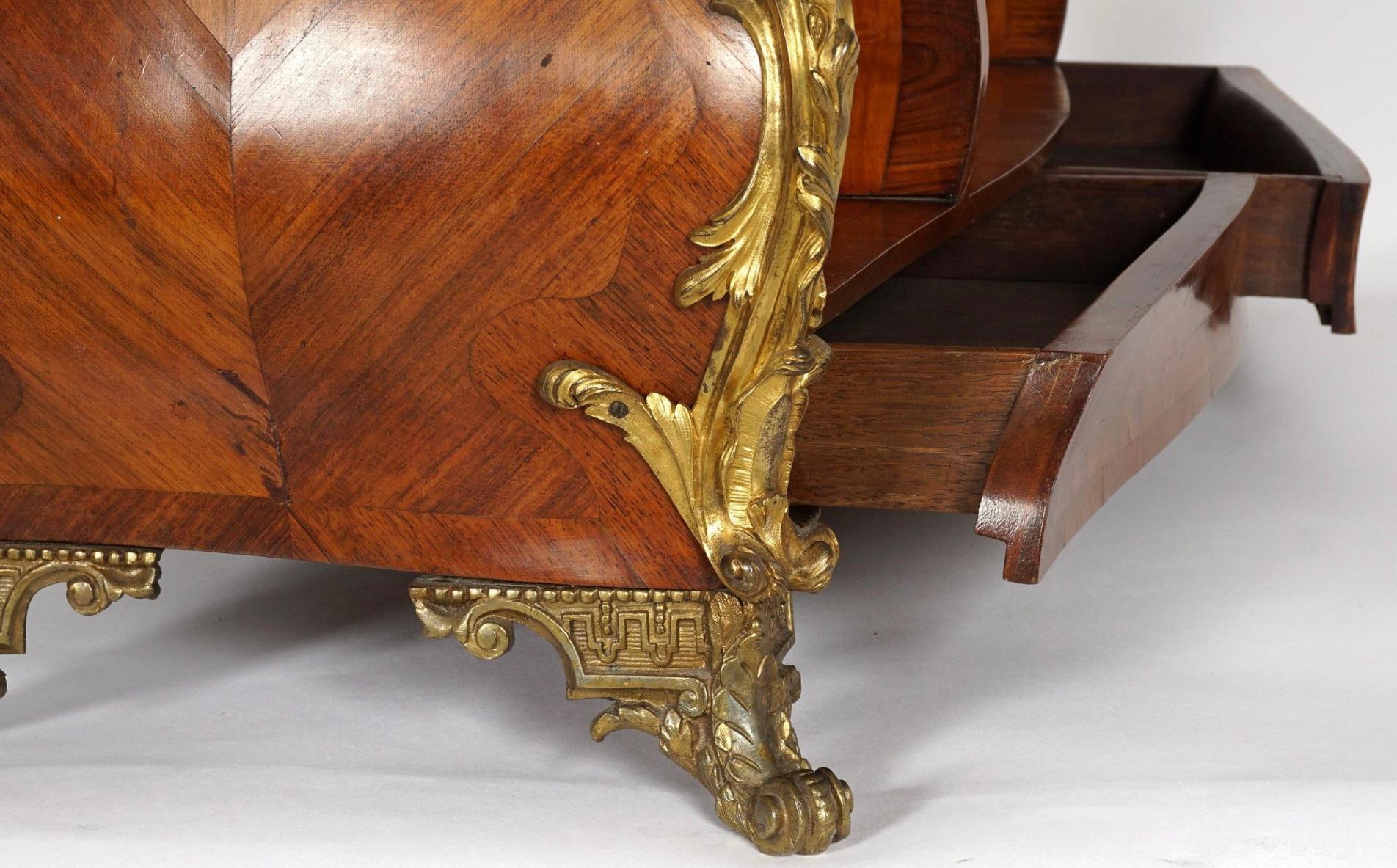 French Ormolu Mounted Cartonier - Attributed To Linke For Sale 2