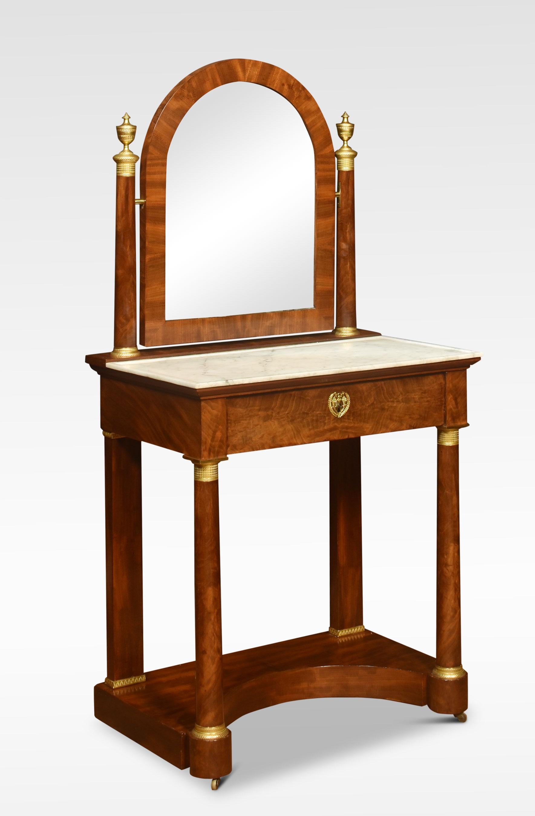French Ormolu Mounted Empire Dressing Table For Sale 2