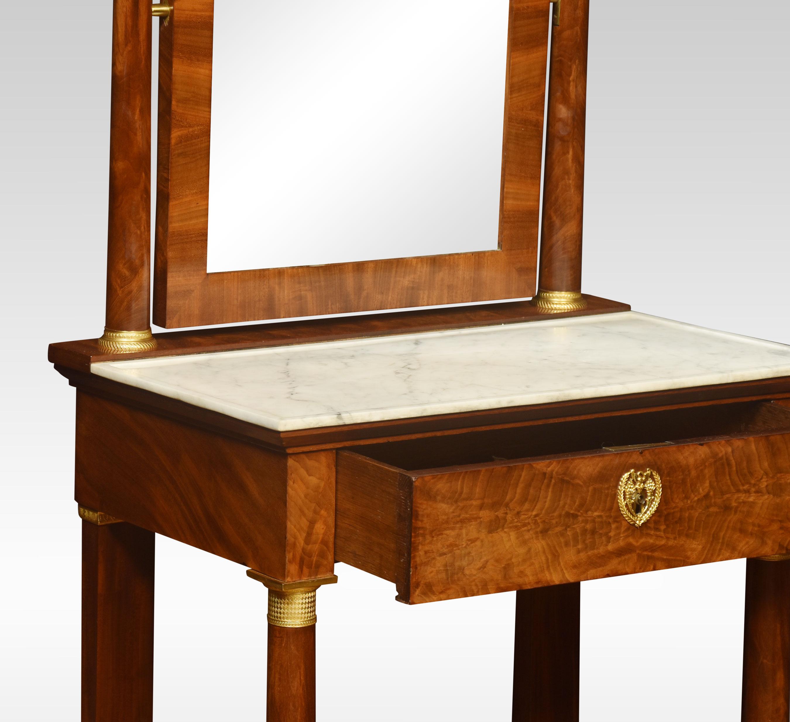 French Ormolu Mounted Empire Dressing Table For Sale 3