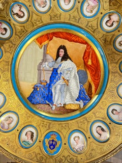 French Ormolu-Mounted Painted Wood and Sevres Porcelain Guéridon