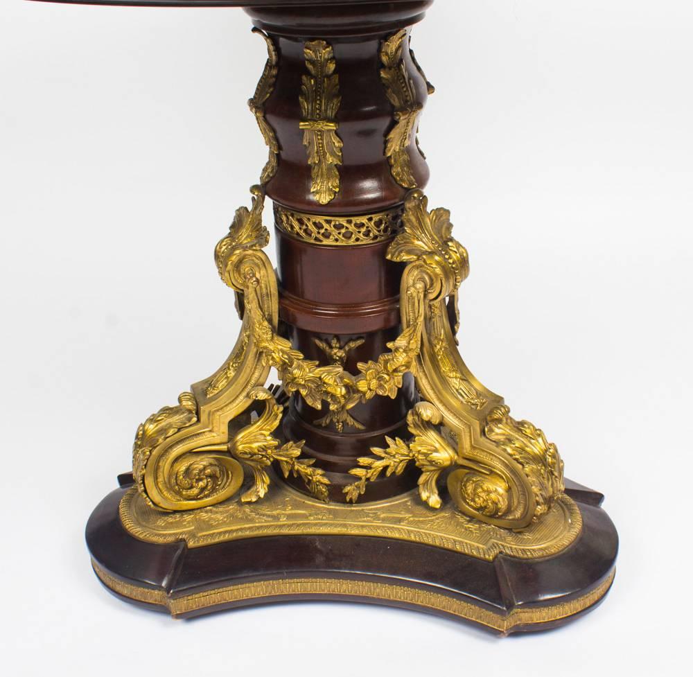 French Ormolu-Mounted Sevres Porcelain Gueridon Centre Table, Mid-20th Century 4