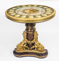 French Ormolu-Mounted Sevres Porcelain Gueridon Centre Table, Mid-20th Century