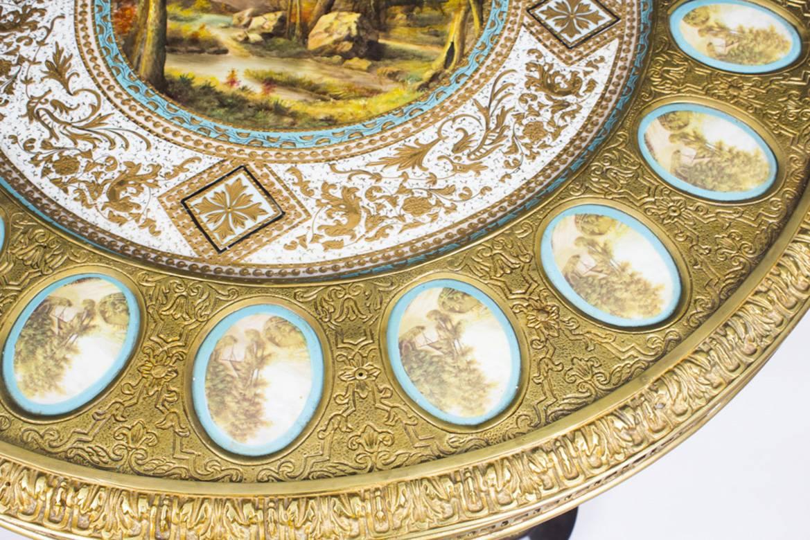 French Ormolu-Mounted Sevres Porcelain Gueridon Centre Table, Mid-20th Century 3
