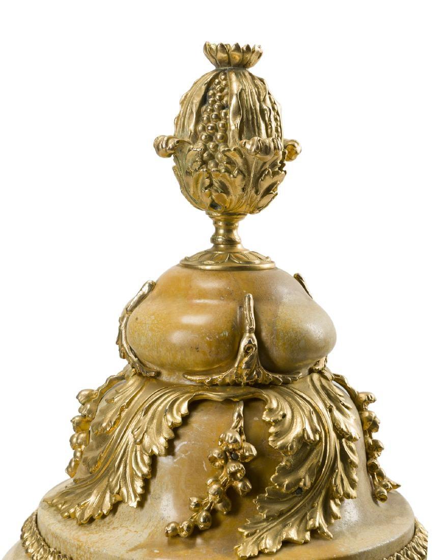 French Ormolu Mounted Siena Marble Figural Centerpiece 2