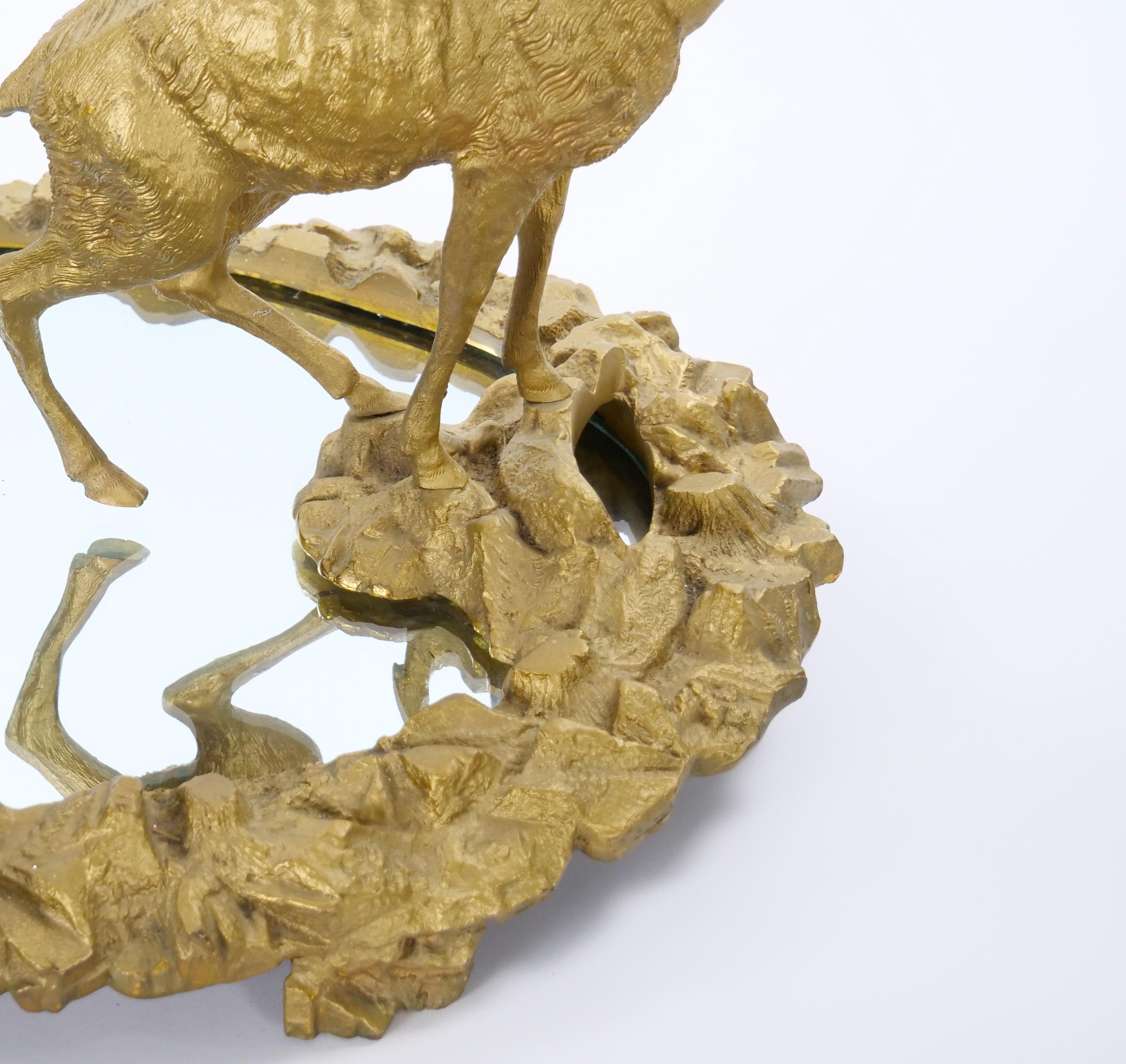 Französisches Ormolu-gefasstes Surtout de Table Plateau / Buntes Kunstglas Tafelaufsatz im Angebot 3