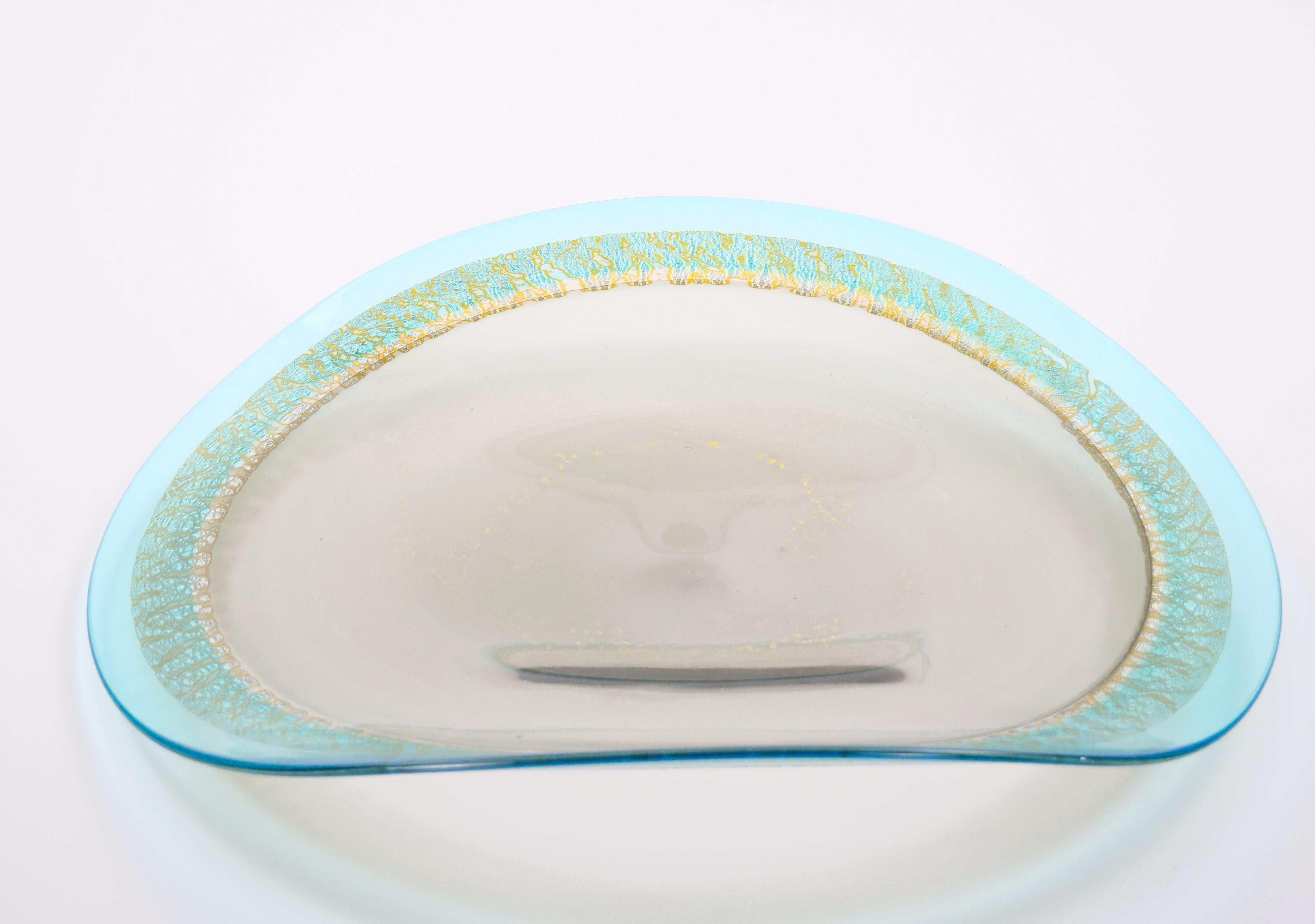 Französisches Ormolu-gefasstes Surtout de Table Plateau / Buntes Kunstglas Tafelaufsatz im Angebot 8