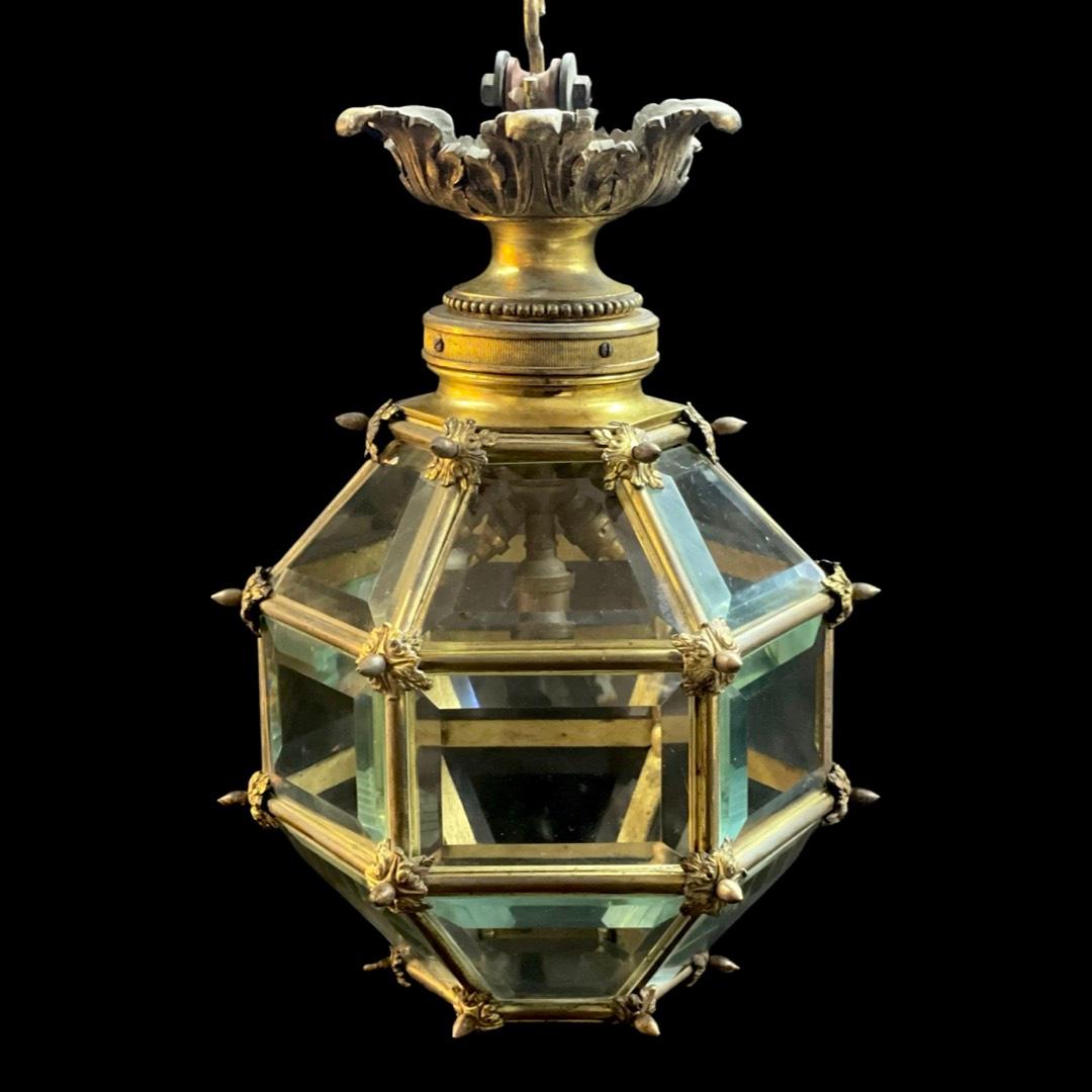 Louis XIV French Ormolu Versailles Hall Lantern For Sale