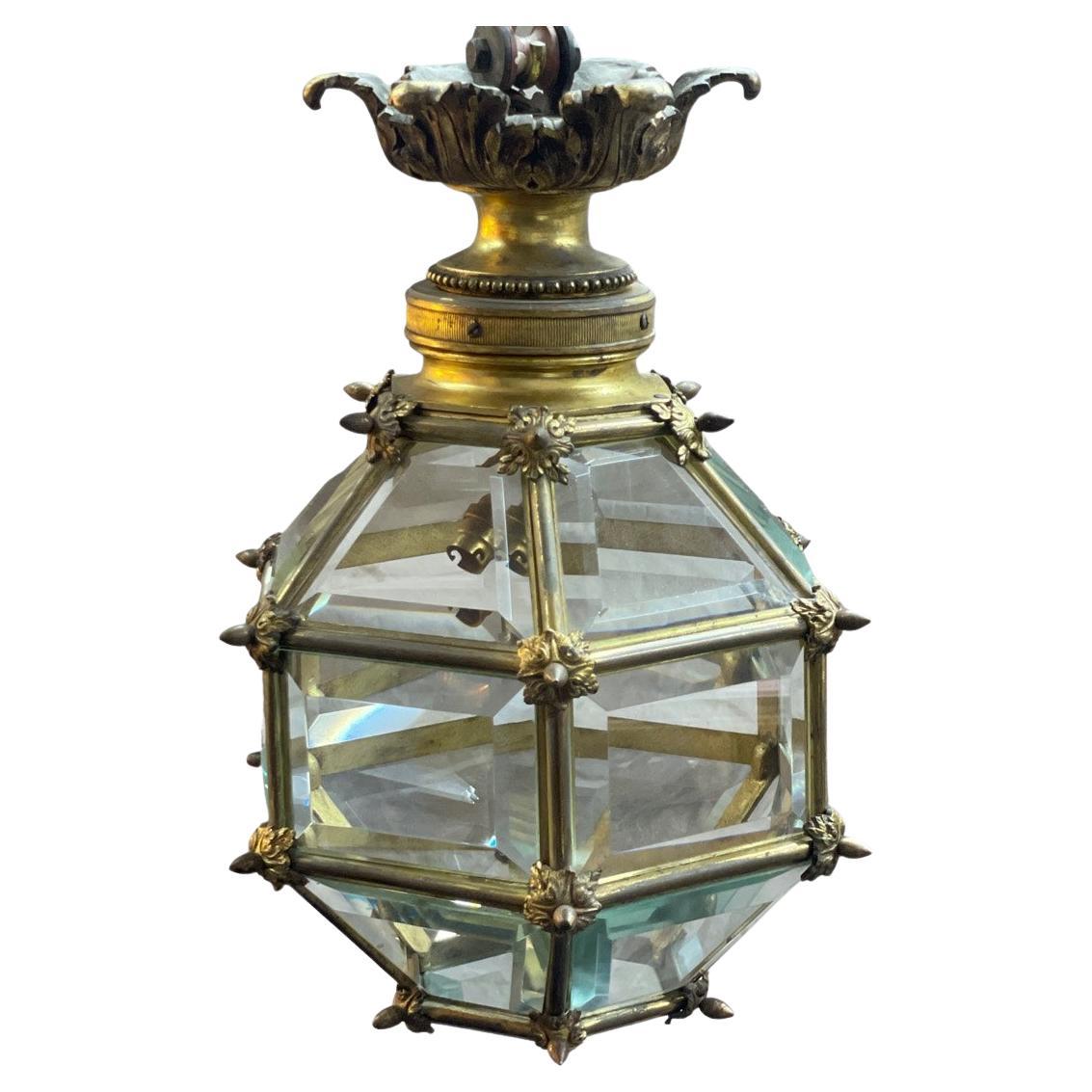 Lanterne de salle de Versailles en bronze doré français en vente