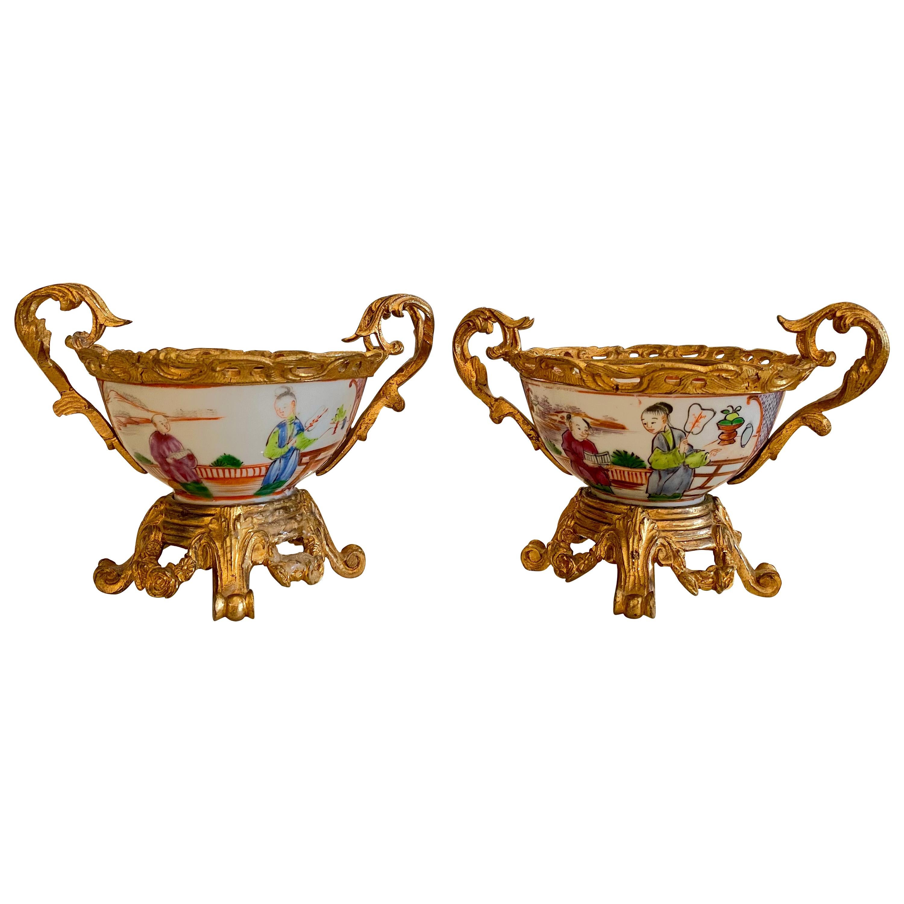 French Ormulu Mounted Chinese Vases