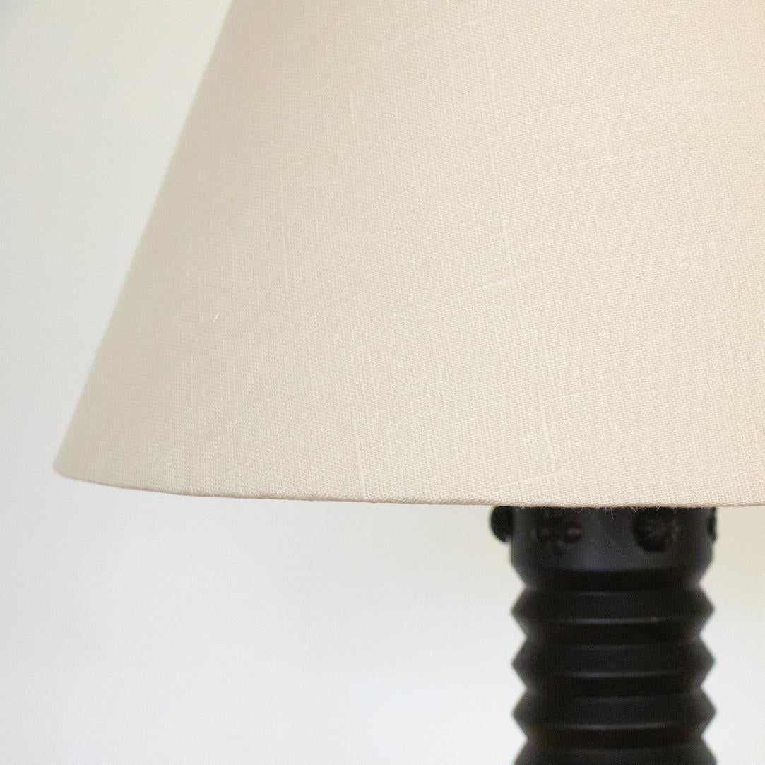 French Ornate Wood Table Lamp In Good Condition In Los Angeles, CA