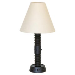 French Ornate Wood Table Lamp