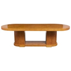 Art Deco Burled Dining Table