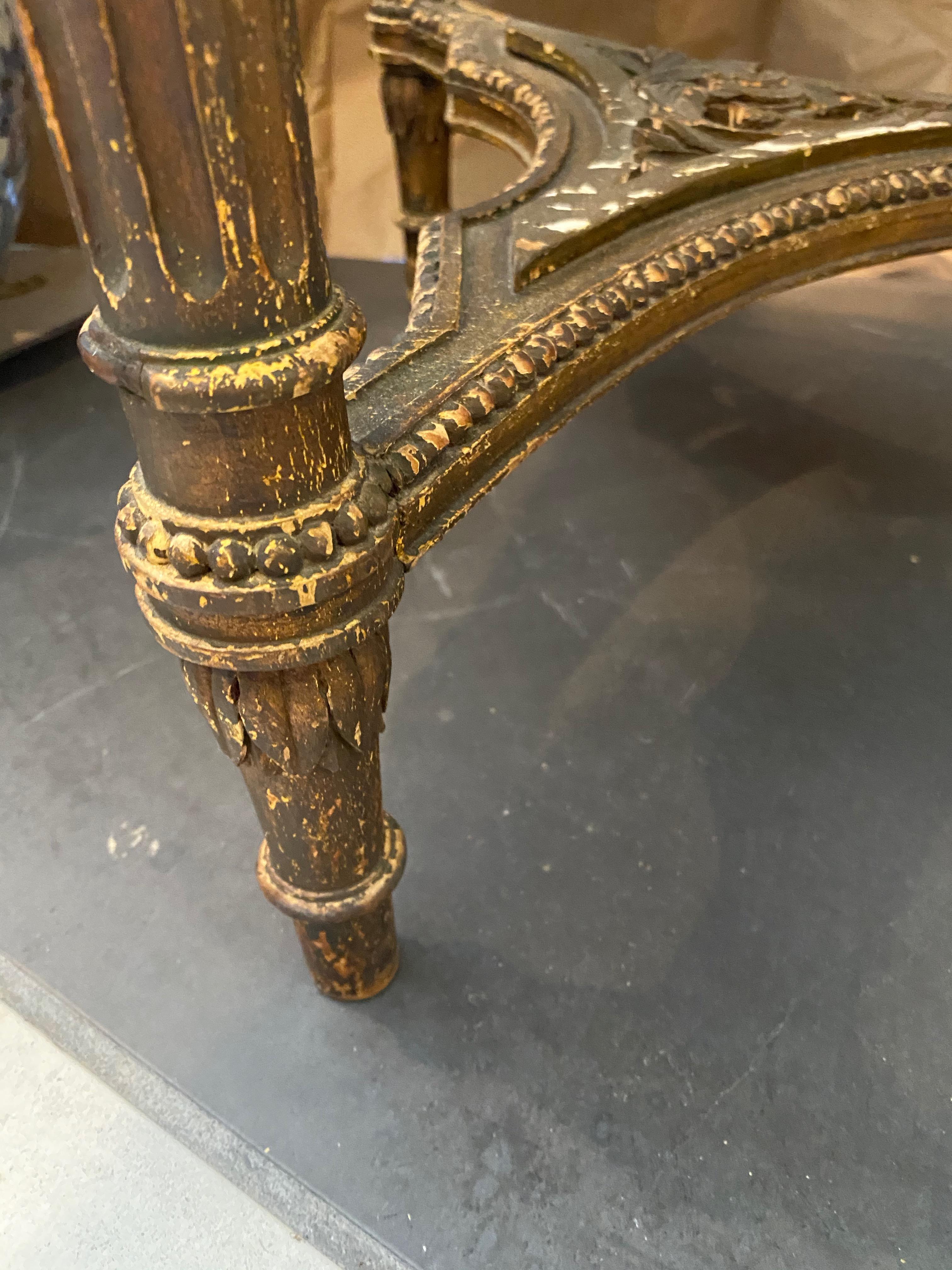 Baroque Revival French Oval Center Table