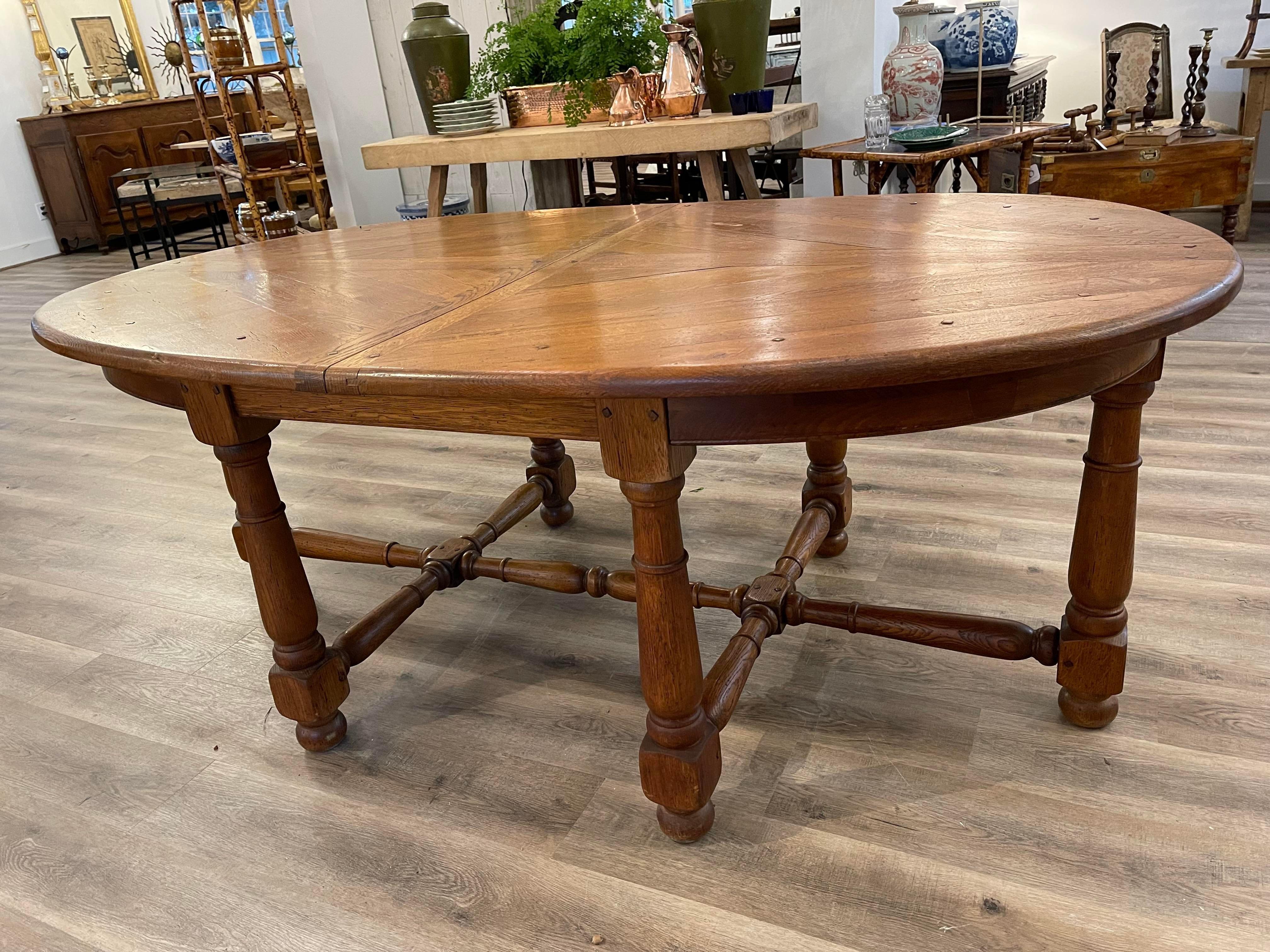 French Oval Dining Room Table For Sale 1