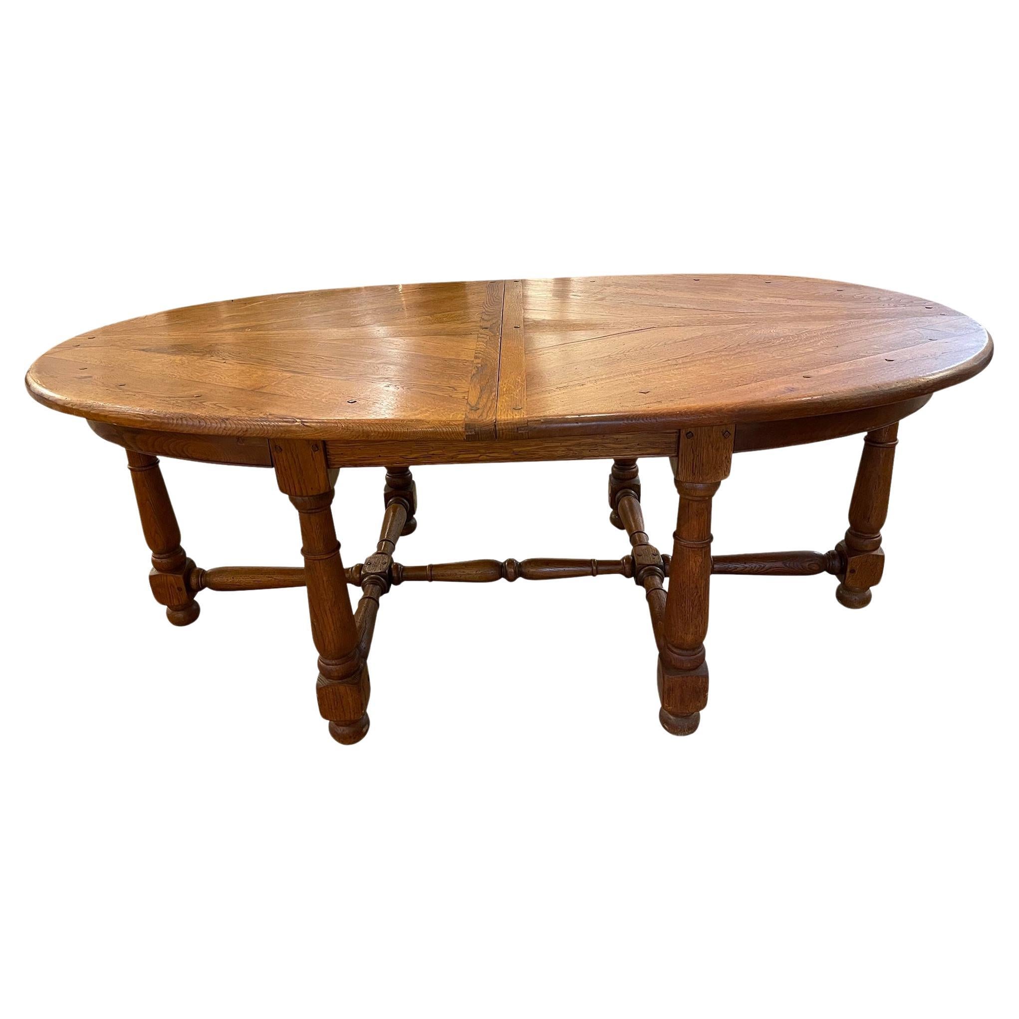 French Oval Dining Room Table For Sale