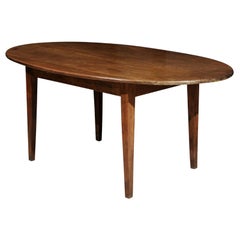  French Oval Farm Table with Tapered Legs