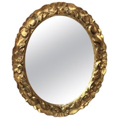French Oval Gilded Wood, circa 1930