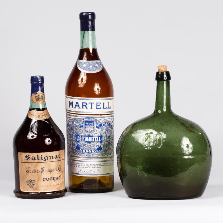 French Oval Glass Bonbonne Bottle, Early 1900s For Sale at 1stdibs