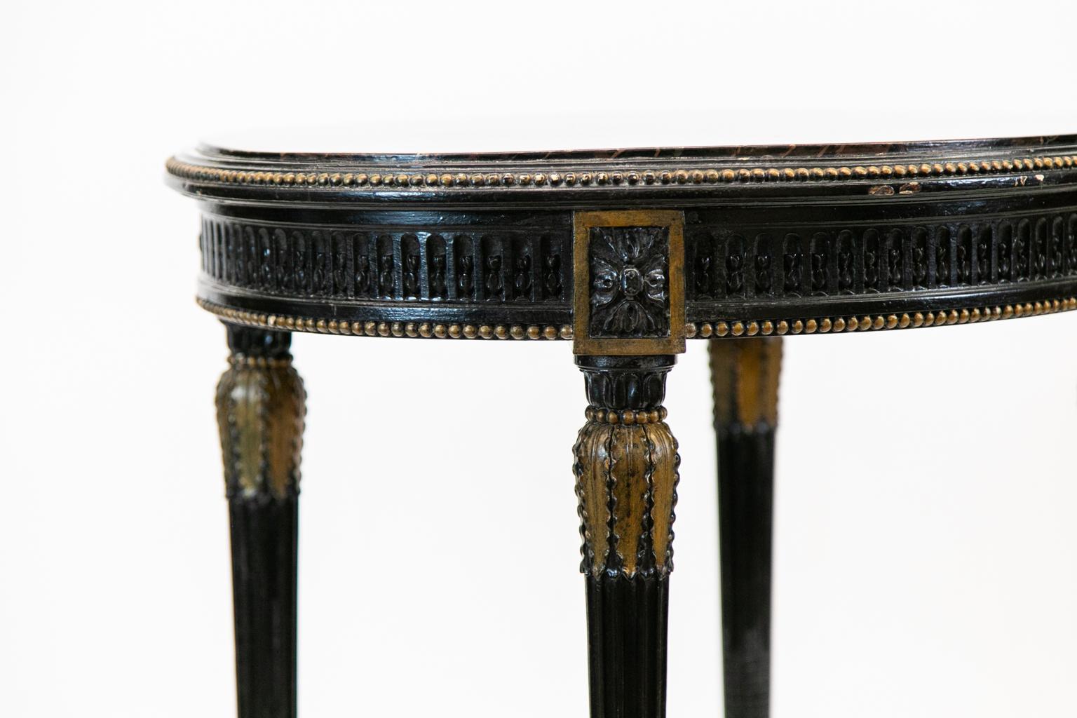French Oval Marble-Top Center Table 4
