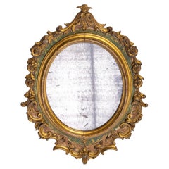 French Oval Mirror, 19th Century