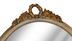 French Oval Mirror / Aged Gold Wreath