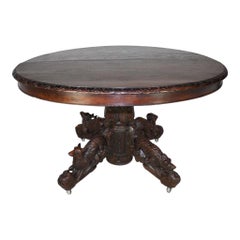 French Oval Oak Hunt Table, circa 1880