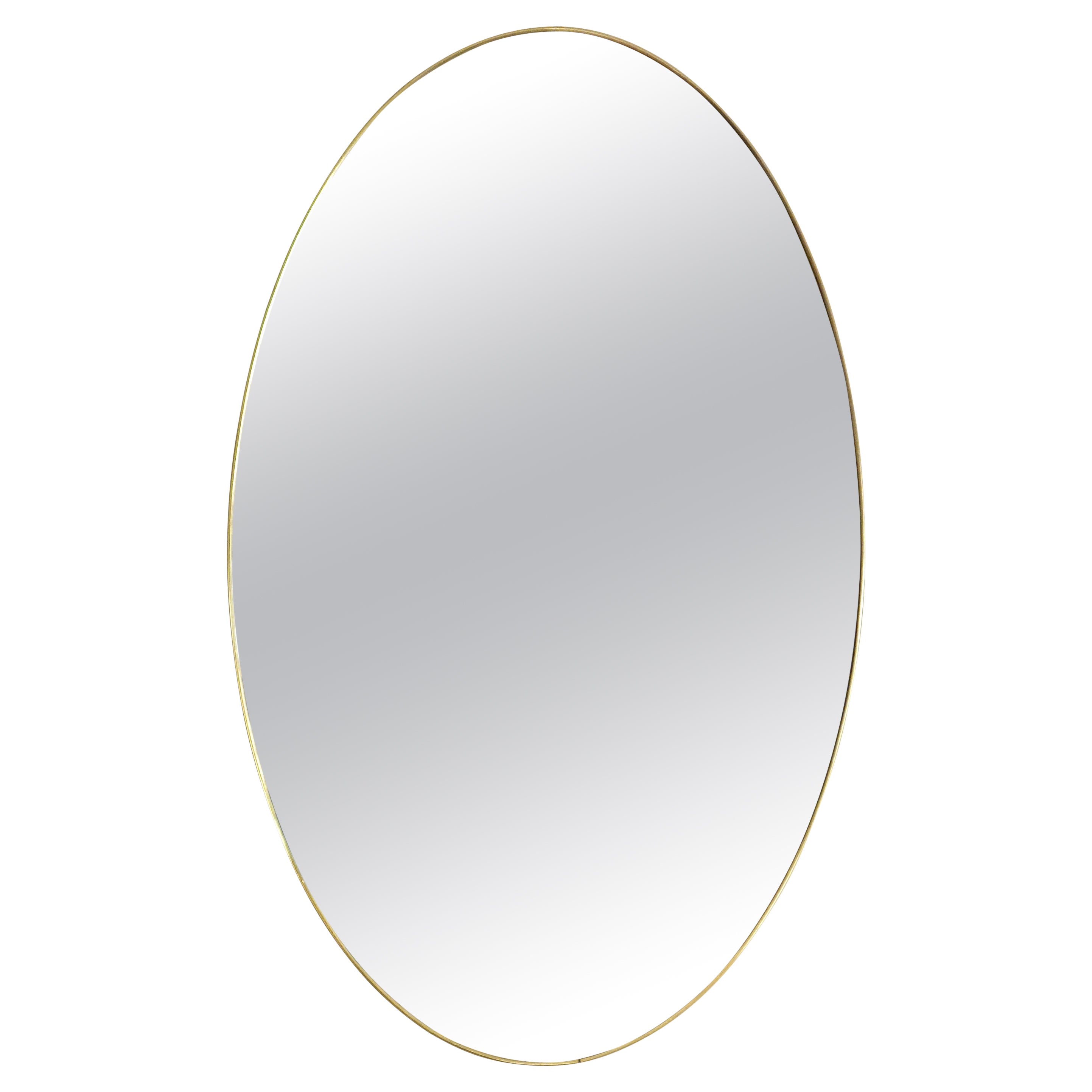 Miroir ovale français vintage des années 1960 en vente