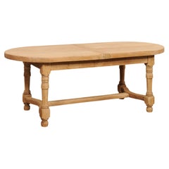 French Oval-Shaped 6.5 Ft. Long Dining Table, Mid 20th C.