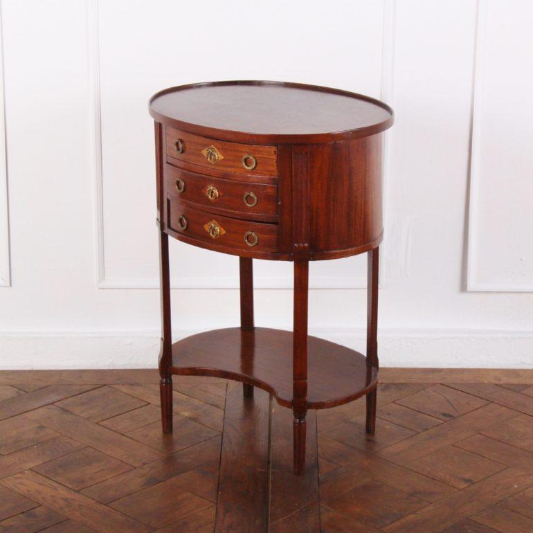 Inlay French Oval Side Table