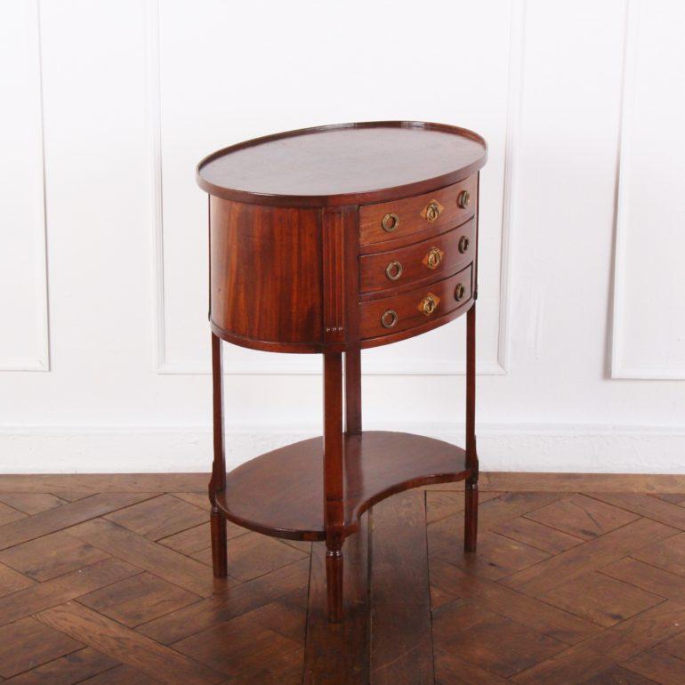 20th Century French Oval Side Table