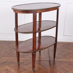 French Oval Three-Tier Trolley or Server