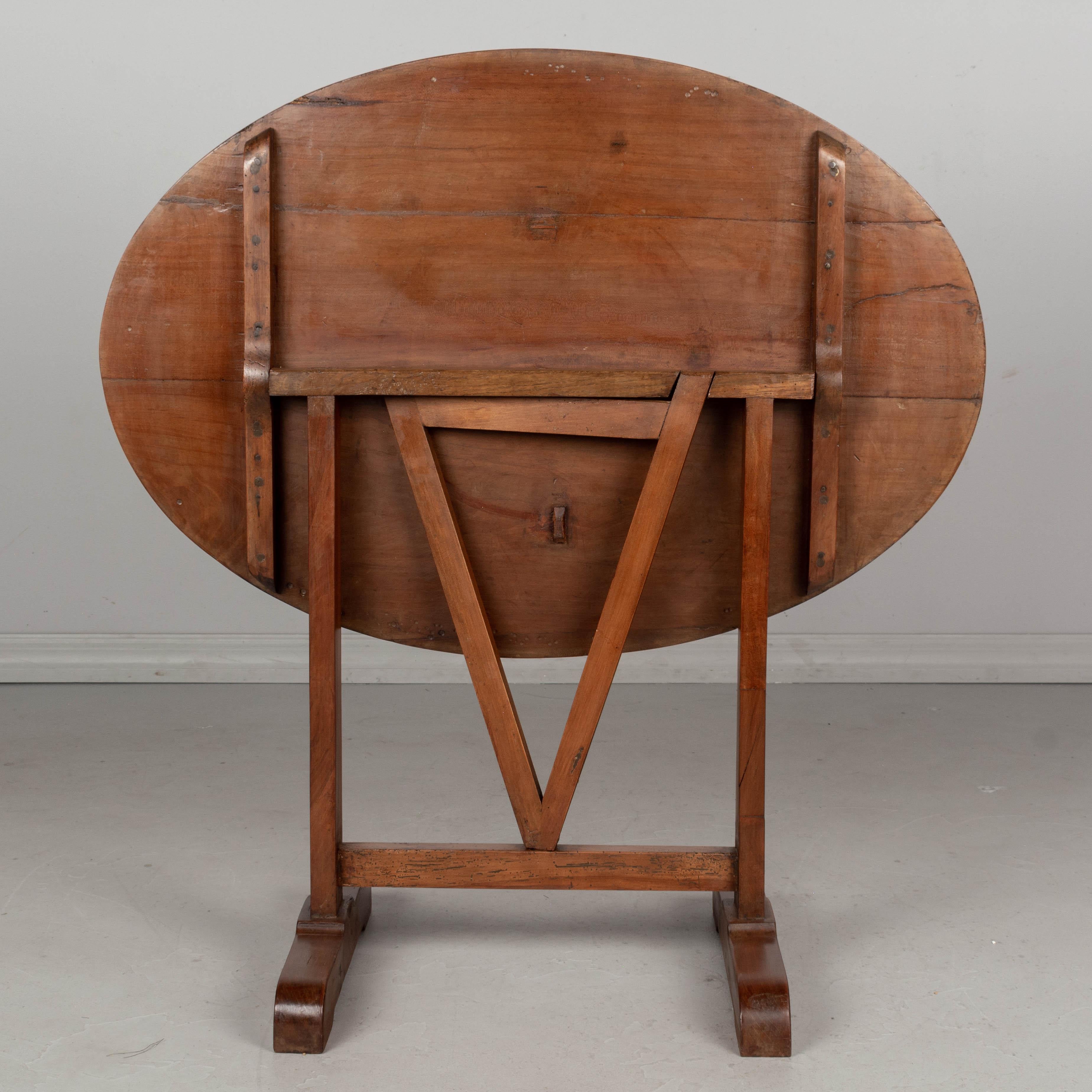French Oval Tilt-Top Table 1