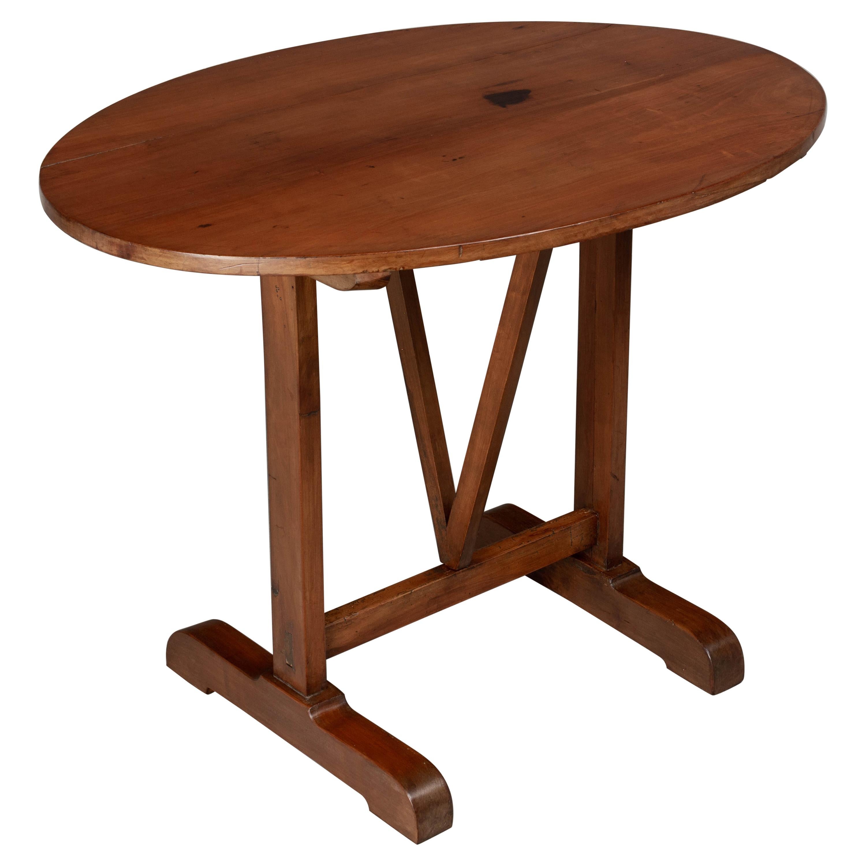 French Oval Tilt-Top Table