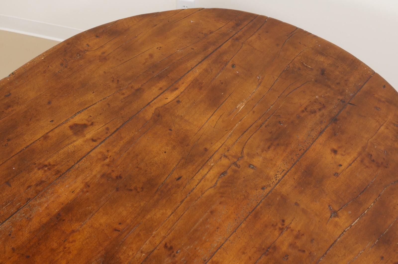 Contemporary French Oval Walnut Dining Table