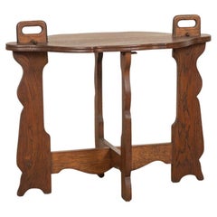 French Oval Wood Side Table