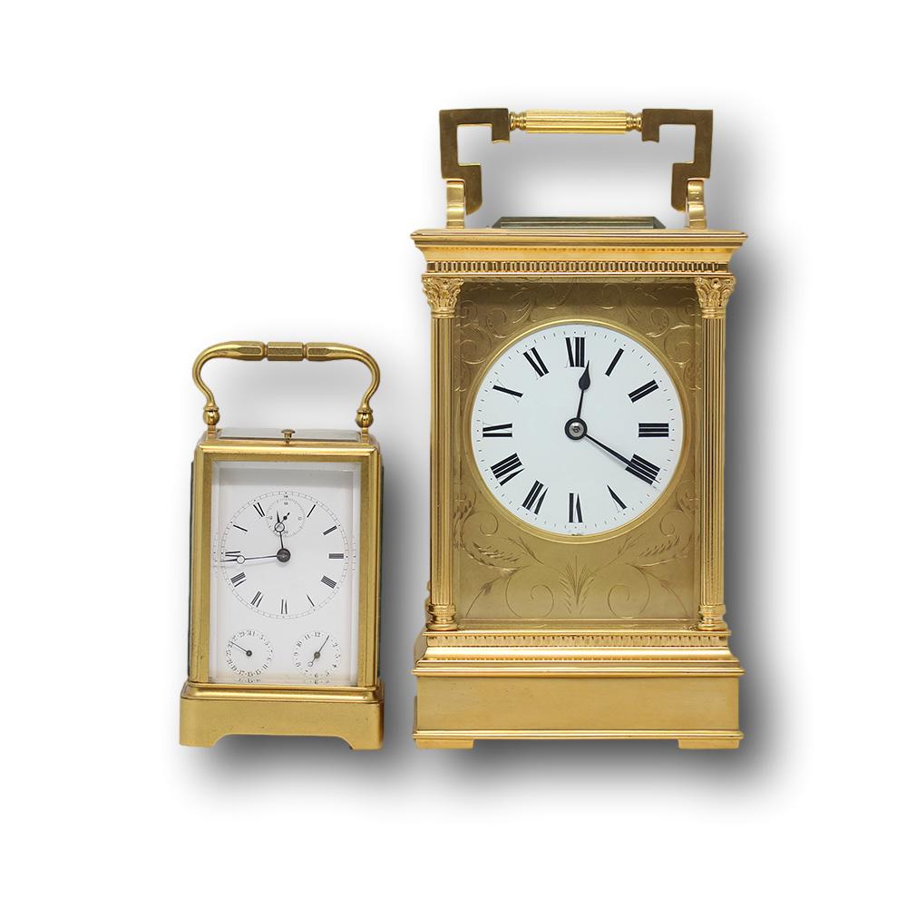 Napoleon III French Oversized Carriage Clock 19th Century