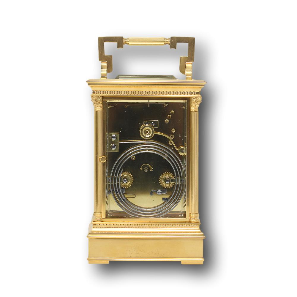 Metal French Oversized Carriage Clock 19th Century