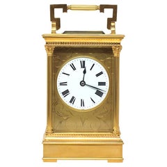 Antique French Oversized Carriage Clock 19th Century