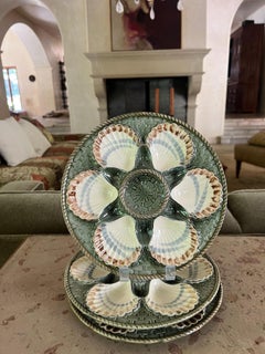 French Oyster Plate by Longchamp Terre De Fer, C. 1900