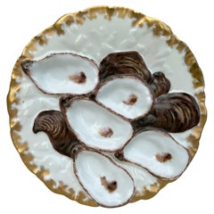 Austernteller aus Porzellan mit Türkei-Muster aus Limoges
