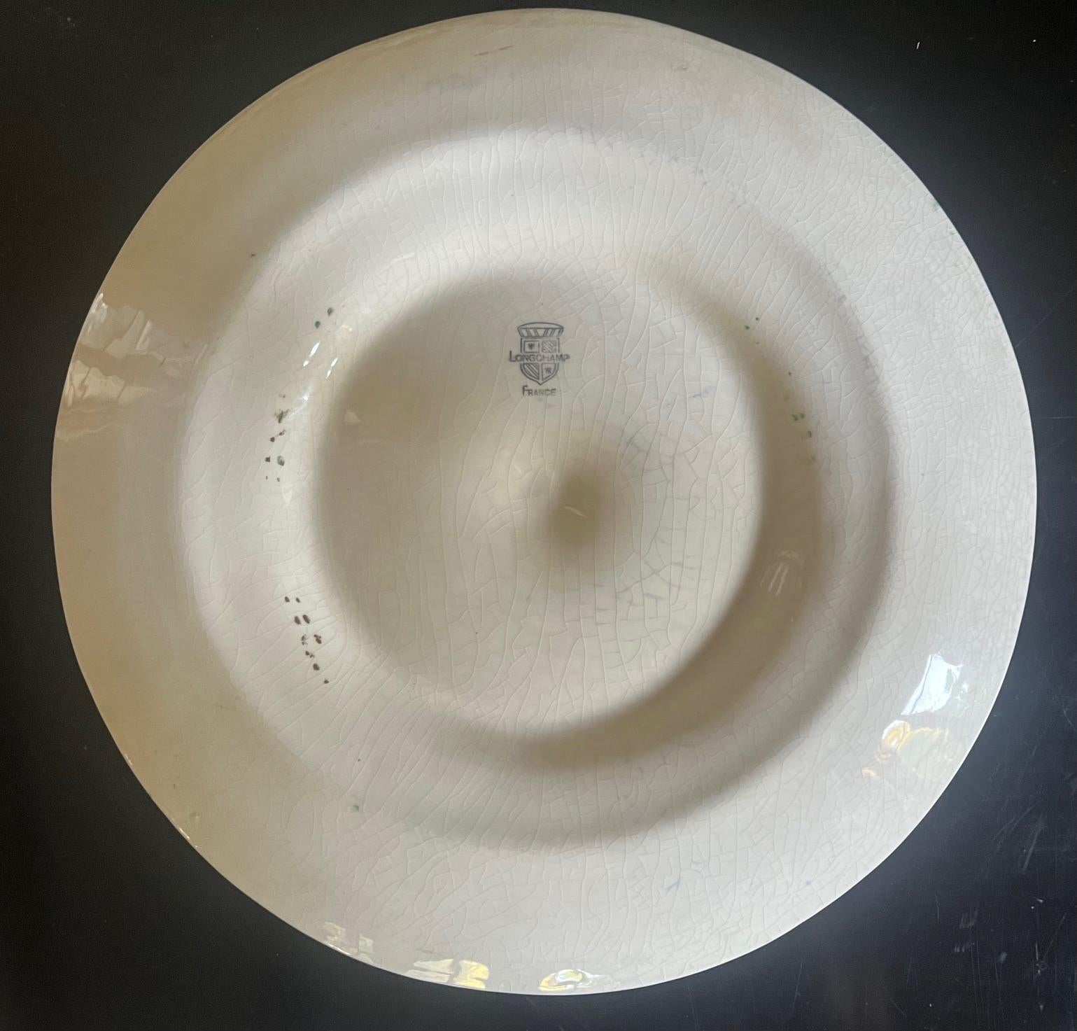 Ceramic French Oyster / Seafood Platter by Longchamp, c. 1970's
