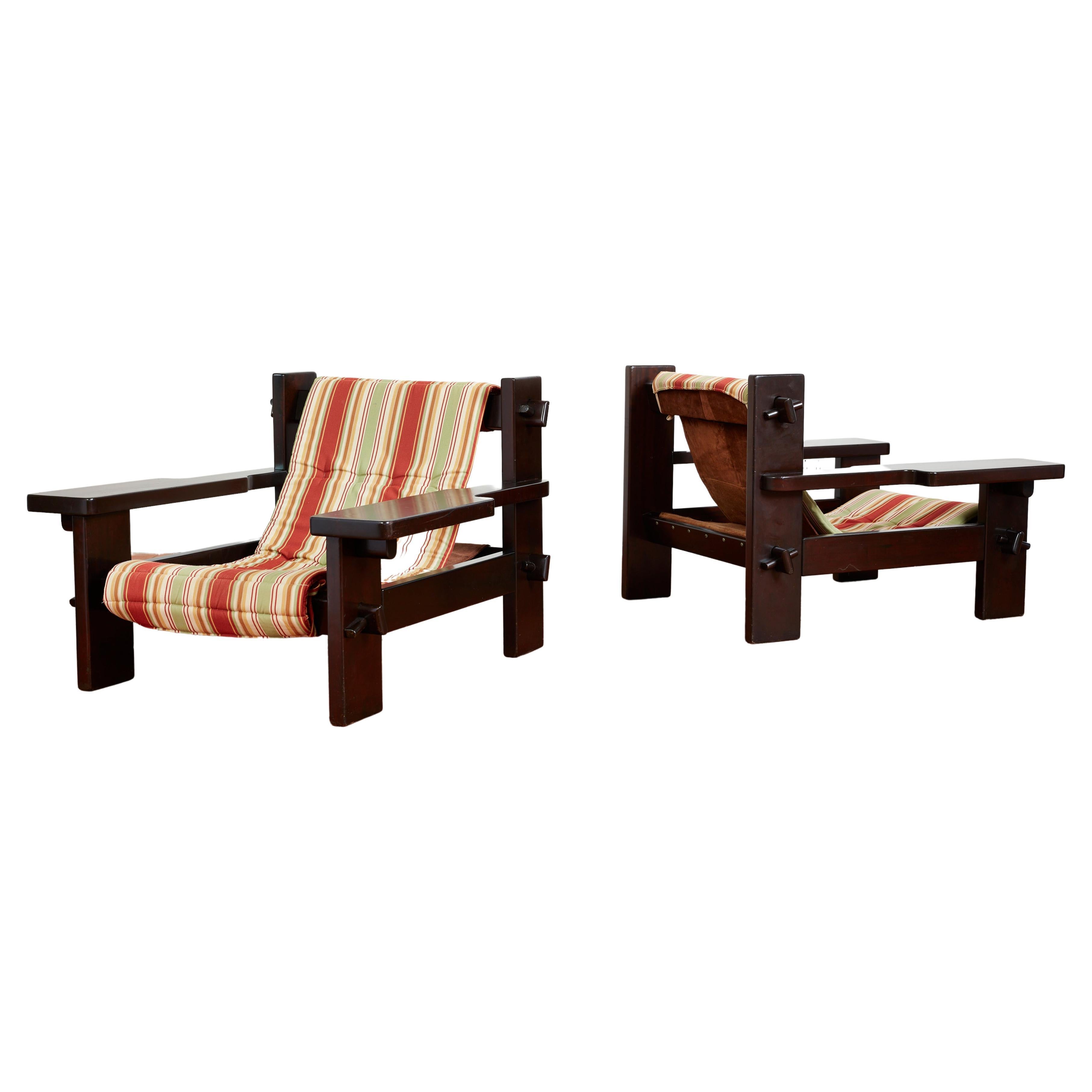 Jean Gillon Paddle Arm Chairs For Sale