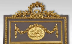 French Painted and Gilt Pier Mirror
