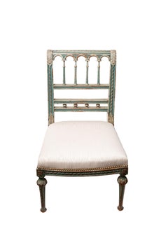 French Painted and Side Chair in the Louis XVI Taste, 19th Century