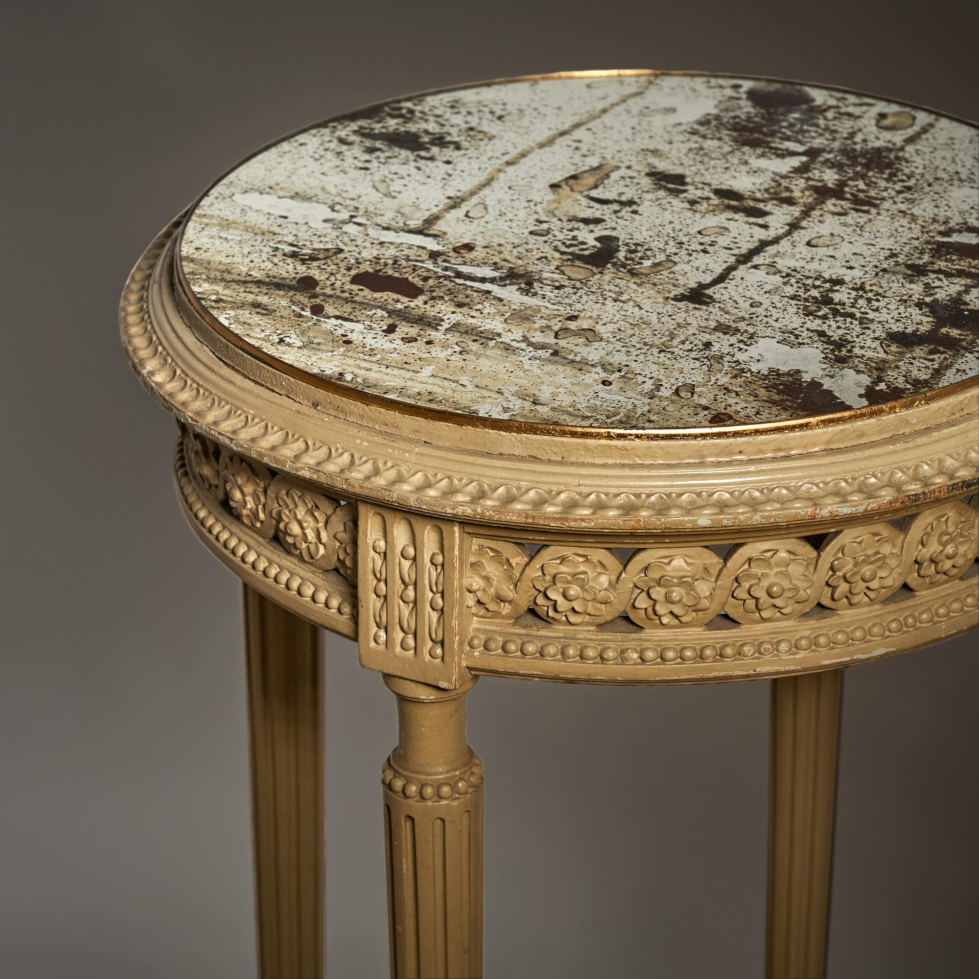 French Painted Antique Gueridon For Sale 3