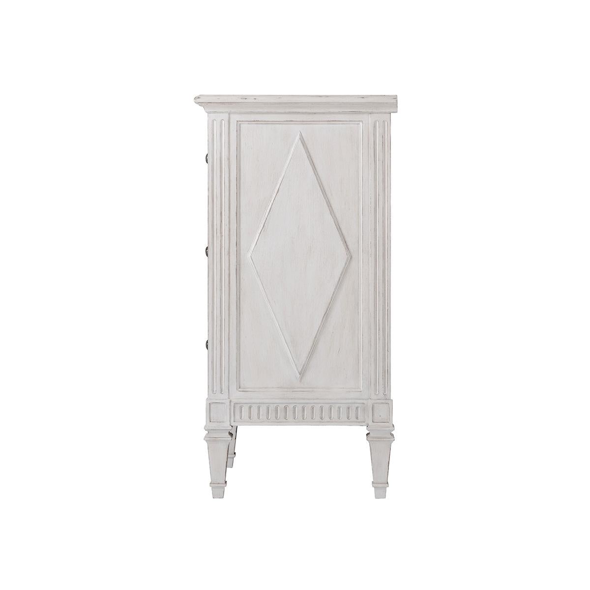 Directoire French Painted Antique Style Dresser For Sale