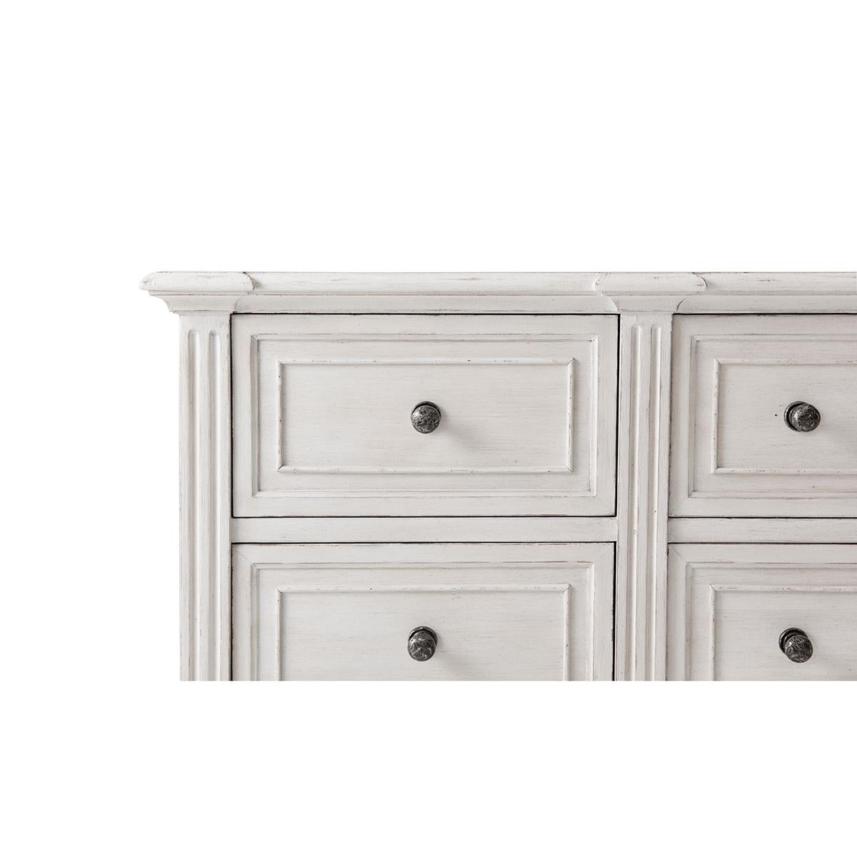 French Painted Antique Style Dresser In New Condition For Sale In Westwood, NJ