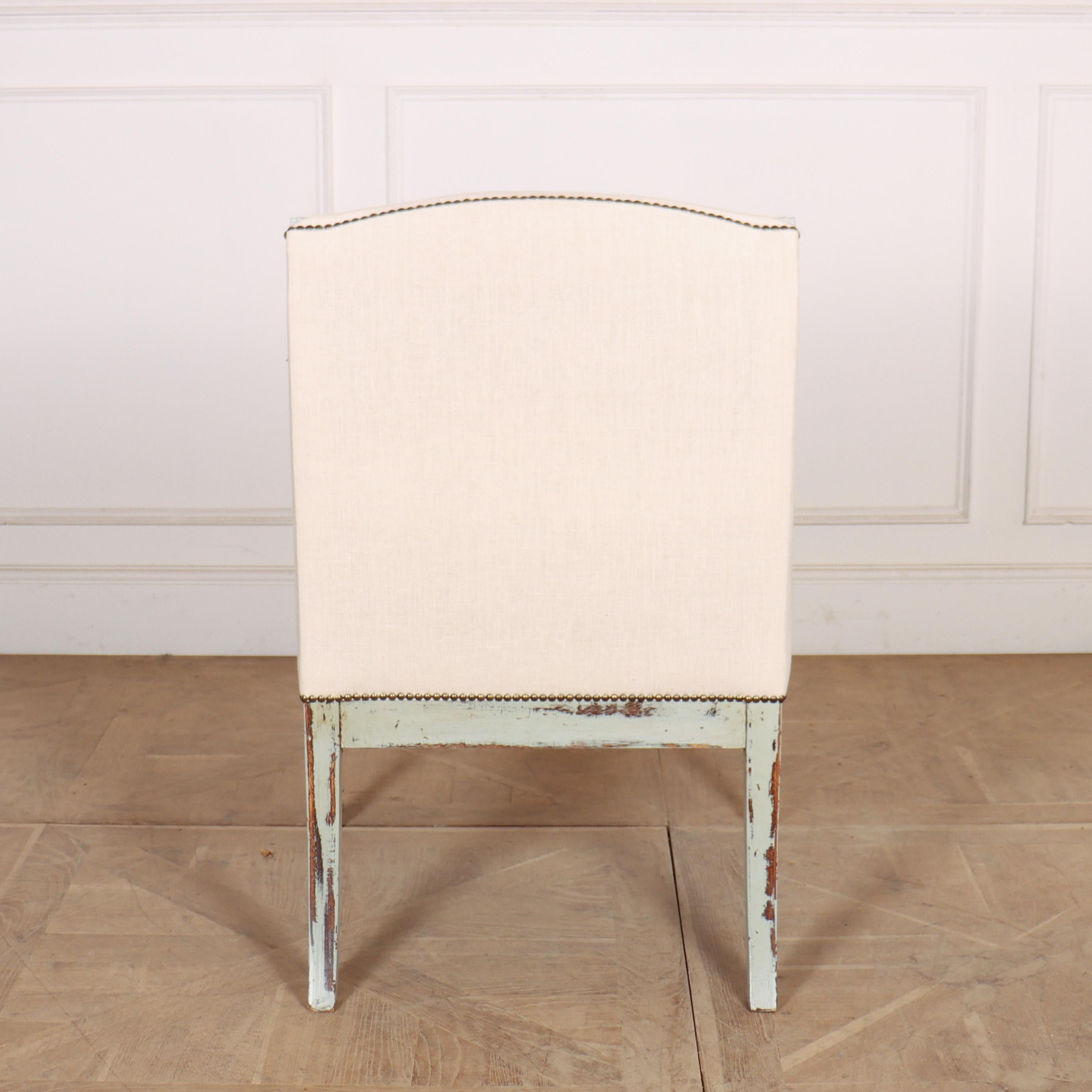 French Painted Armchair For Sale 2